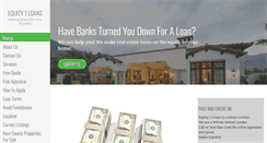 Desktop Screenshot of equity1loans.com